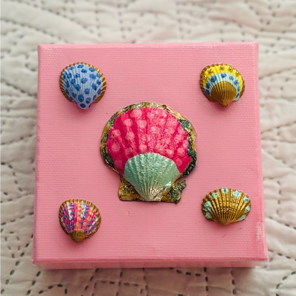 Pink Seashell Decor Box